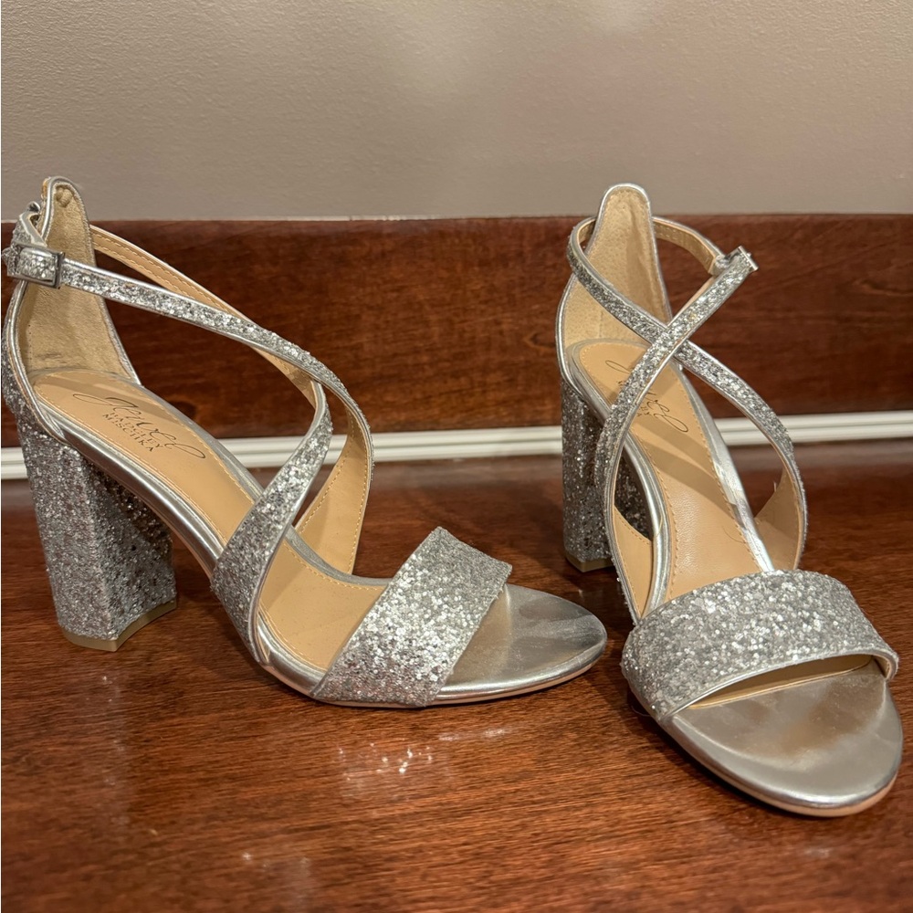 Jewel by Badgley Mischka Block Heel